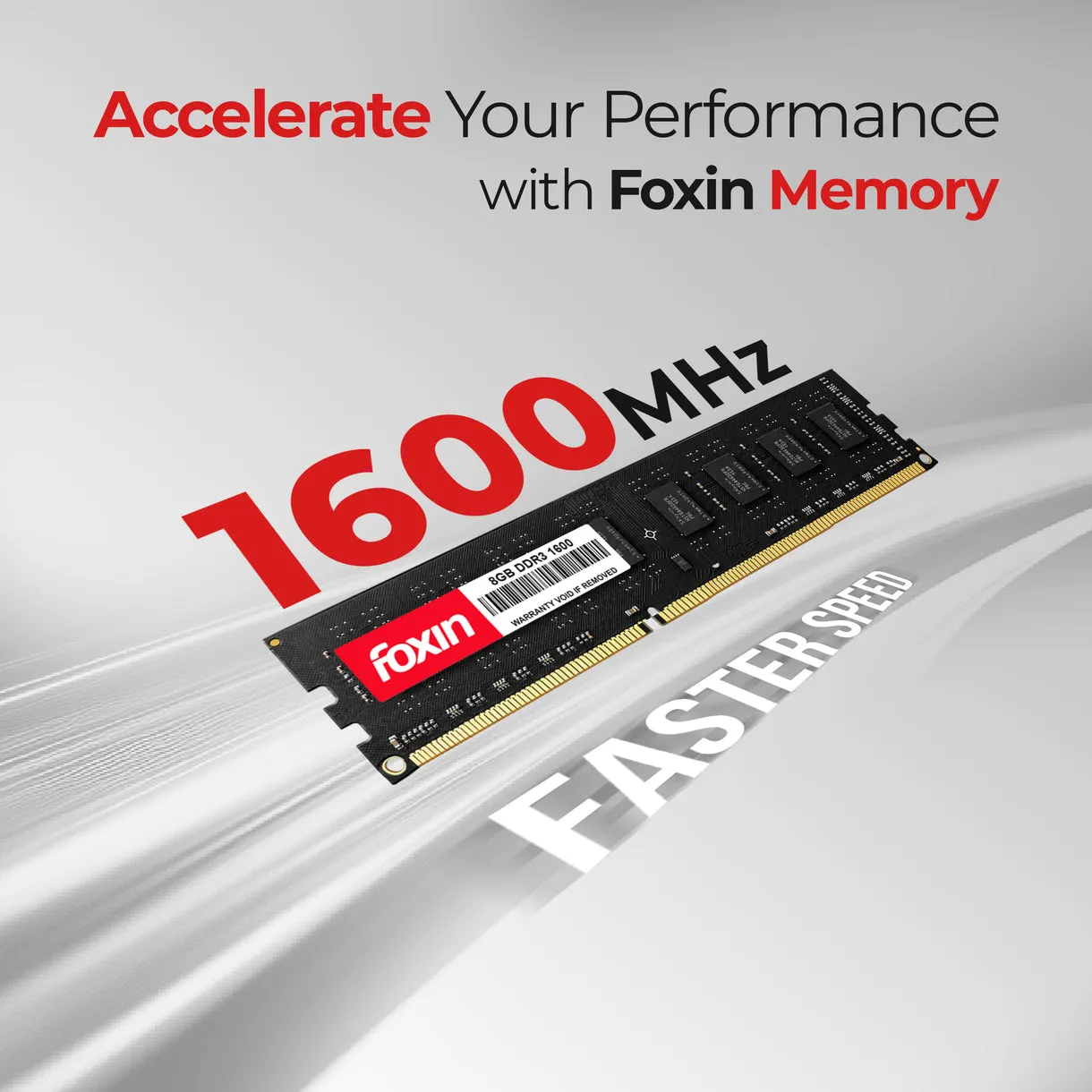 Foxin Desktop Ram 8GB DDR3 1600Mhz view 2